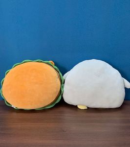Cute Plushie Duo: Burger Bear &amp; Penguin