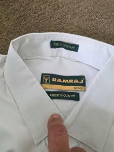 Ramraj White Formal Shirt