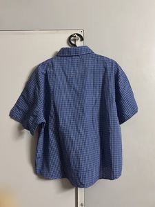 Oversized Blue checkered shirt