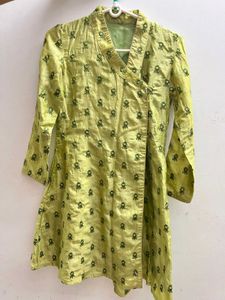 Green Printed Kurta with Palazzo Set