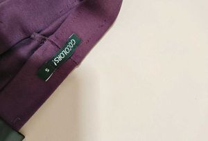 wine  Soft Cotton Stretch Flared High Rise