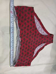 Cute Red 🖤🖤Teddy Bear Print Panties