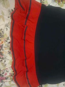 Tokyo talkies  Striped Ruffle Hem Dress