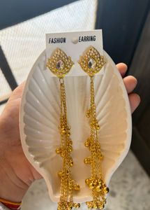 Elegant Gold Dangle Earrings