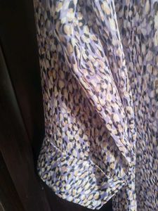 Leopard Print Sheer Top