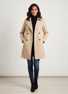 Elegant Beige Trench Coat