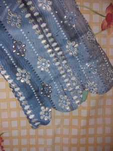 Beautiful Printed Kurta with Embellishments