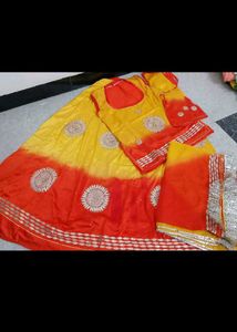 rajputi poshak Yellow orange