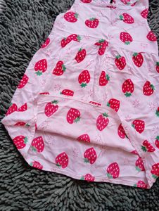 Strawberry Print Dress