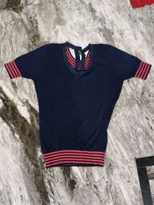 Sparkly Navy Blue Top