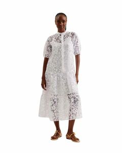 Authentic Ted Baker Claarey Tiered Midi Dress