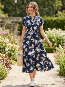 Floral Print Midi Dress