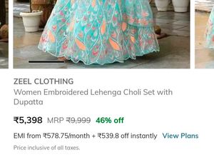 Fully stitched Lehenga