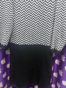 Chevron Pattern Knit Dress