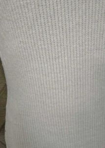 Elegant White Knit Dress