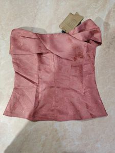 Elegant Pink Corset Top