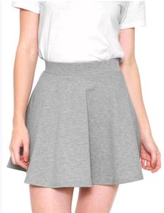 H&M Grey A-Line Mini Skirt