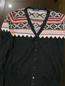 Patterned Knit Cardigan