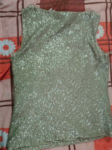 Sparkling Sequin Sleeveless Top