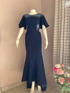 Elegant Navy Blue Gown