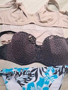 combo Of Four Imported Fabric Bra N Panty