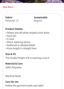 Yello White Black Stripped Dress New With Tag