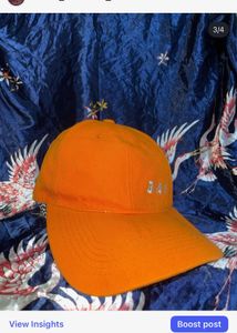 Orange "BAI" Baseball Cap