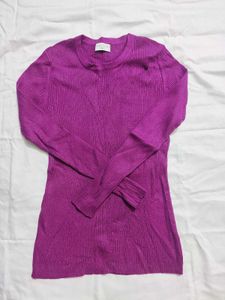 Ribbed Knit Long Sleeve Top