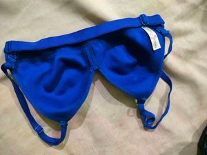 Blue Comfort Bra