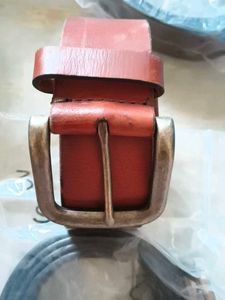 Classic Light Brown Leather Belt
