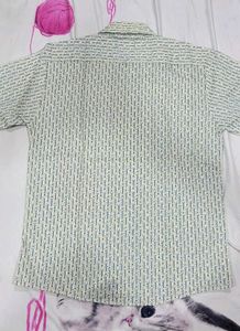 Vintage Patterned Button-Down Shirt