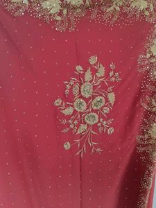 With Blouse Saree And Used