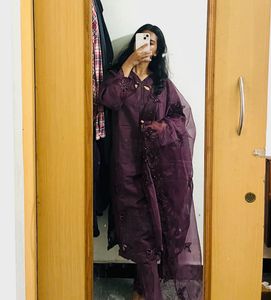 Elegant Purple Kurta Set