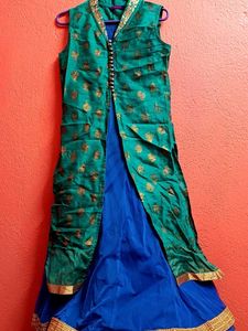 Royal Blue V-Neck Maxi Dress