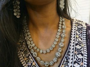 American dimond/Kundan style necklace set