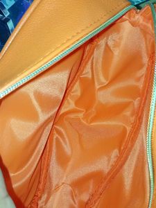 colorbar Orange Cosmetic Pouch with Star Charm