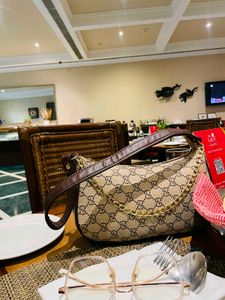 Gucci inspired Chic Monogram Shoulder Bag