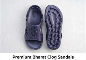 Premium Navy Clog Sandals