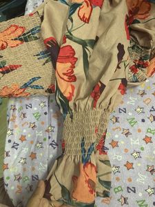 Floral Smocked Long Sleeve Top