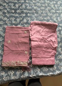 Embroidered Mauve Kurta set
