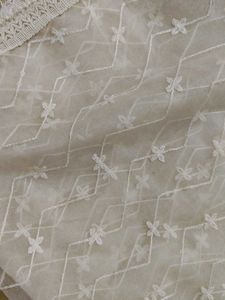 Elegant White Embroidered Dupatta