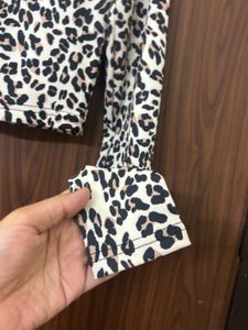 Leopard Print Button-Up Cardigan