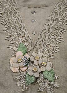 Elegant Kurta Set with Lace Detailing