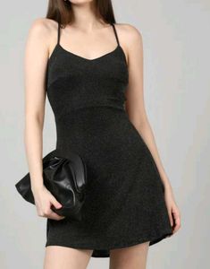 Sparkly Black Mini Dress