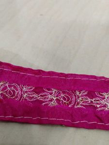 PINK ZARI LACE 💖 Ethnic Magenta