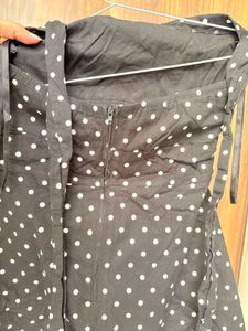 Polka Dot Halter Neck Mini Dress