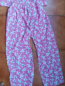 Cute Bunny Print Pajama Set