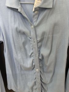 powder blue shirt