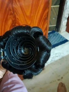 Chic Black Hair Bun Accessory