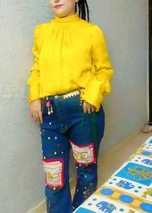 Customized Jeans Can Wear 32 To 34 Waist